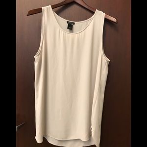 Ann Taylor chiffon and cotton tank top. Loose fit